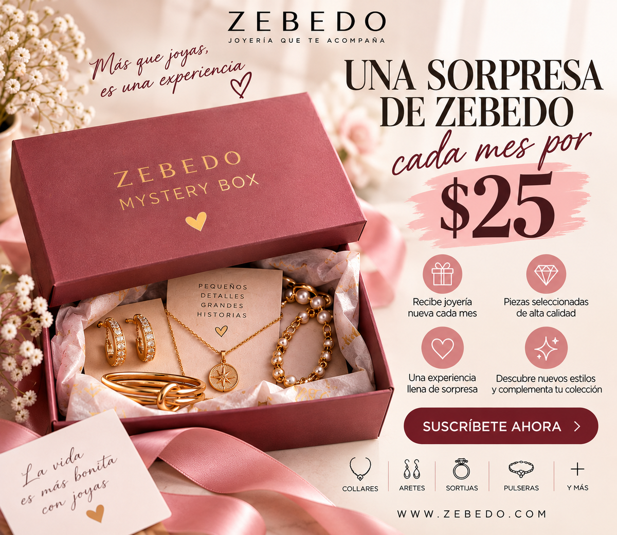 ZEBEDO Mystery Box mensual con prendas exclusivas seleccionadas